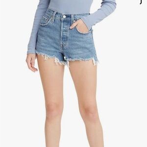 Levi 501 blue Jean shorts!